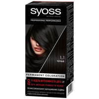 Syoss Color Стойкая крем-краска для волос, 1-1 Черный, 115 мл