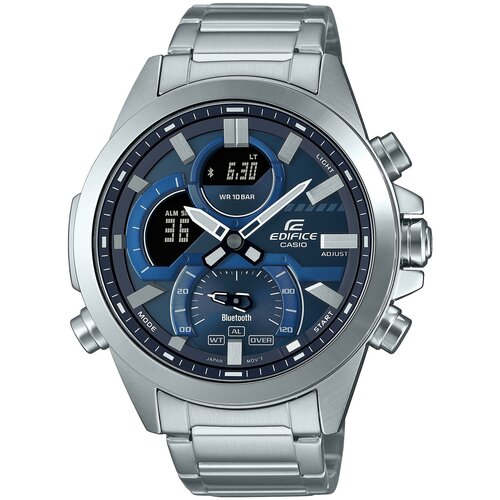 наручные часы casio edifice ecb 30d 2aef серебряный синий Наручные часы CASIO, серебряный