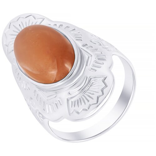 фото Element47 кольцо из серебра 925 пробы с лунным камнем (адулярами) 11b-1516_ko_lk_wg, размер 17.5