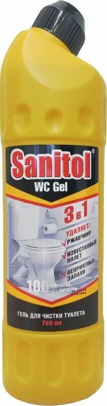 Гель для чистки туалета, Sanitol, 3 в 1, 750 мл - фотография № 10