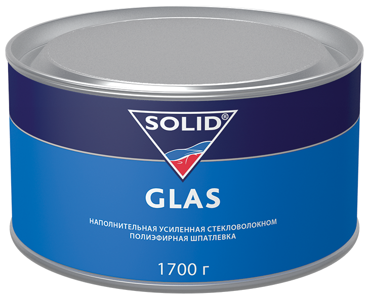 Шпатлевка наполнительная усиленная стекловолокном SOLID Glas 1700 г