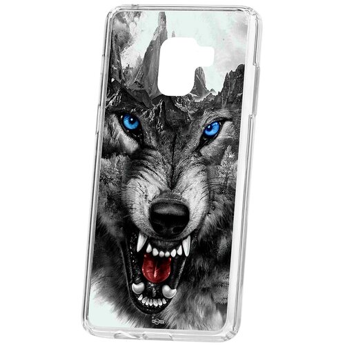 фото Чехол на самсунг а8 плюс kruche print волк кruче