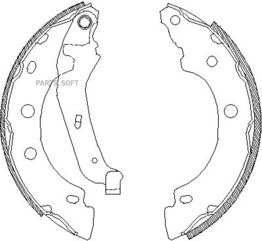 REMSA 404300 4043.00_=635SBS !колодки барабанные\ Renault Kangoo 1.2i-1.9TDi 98-01