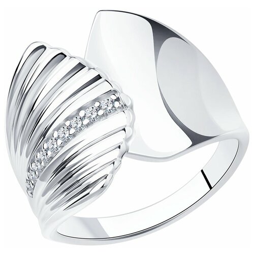 фото Sokolov кольцо из серебра с фианитами 94013195, размер 17