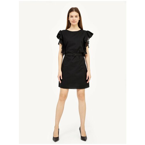 Платье Fracomina, размер S, черный платье fracomina размер 38 eu черный