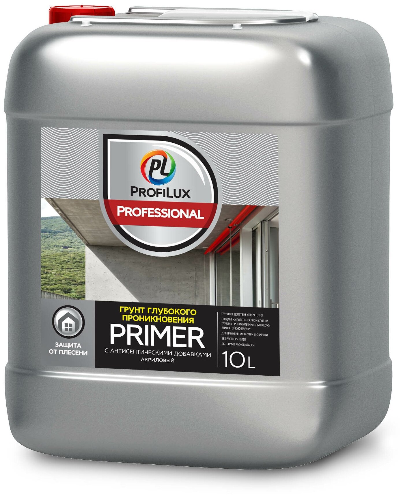 Грунтовка Profilux Professional Primer, 5 л, молочно-белый