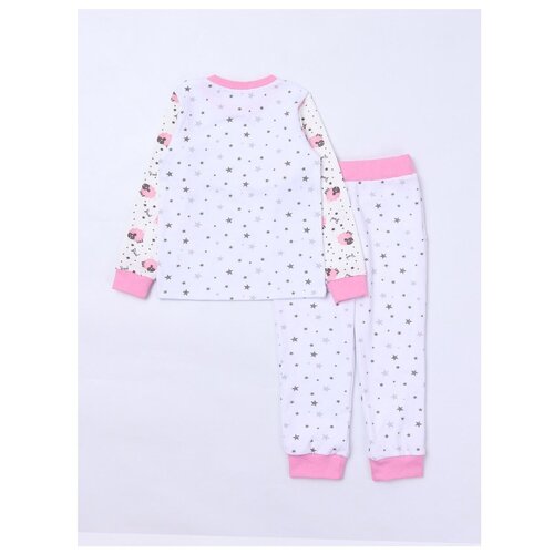 фото 30373 пижама: джемпер, брюки, котмаркот, размер 110, состав: хлопок 100%, цвет белый kotmarkot