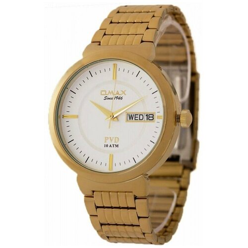 Наручные часы OMAX AS0129Q008, белый, желтый наручные часы omax 120 серебряный