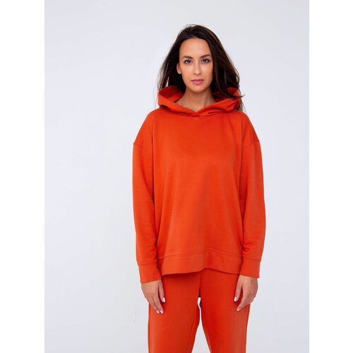 фото Худи raposa, размер oversize (50-56), оранжевый