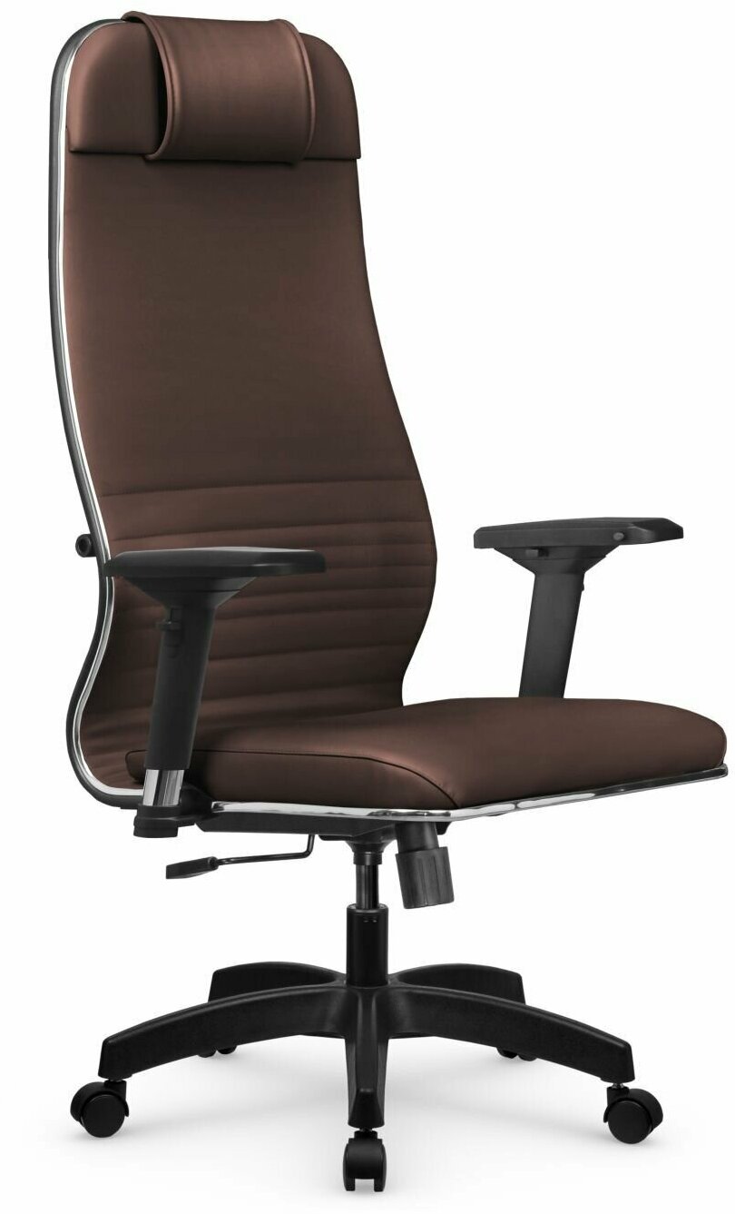 Компьютерное офисное кресло Metta L 1m 38К2/4D MPES, Топган (основание 17831), Темно-коричневое