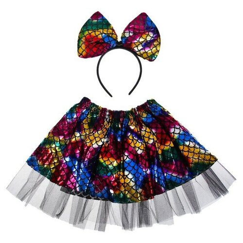 фото Карнавальный набор "красотка" 2 предмета: ободок, юбка 4342542 страна карнавалия