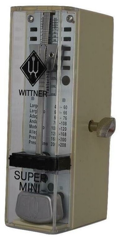 Wittner 882051 TAKTELL SUPER-MINI Метроном механический пластмассовый корпус слоновая кость