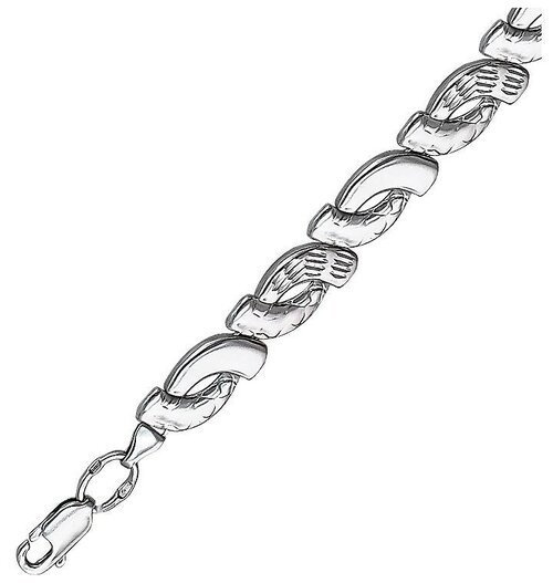 Браслет-цепочка Эстет, серебро, 925 проба, длина 16 см.