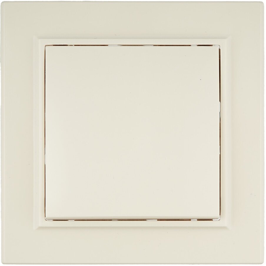 Выключатель EKF Минск одноклавишный встраиваемый бежевый с самовозвратом (ERV10-028-20)