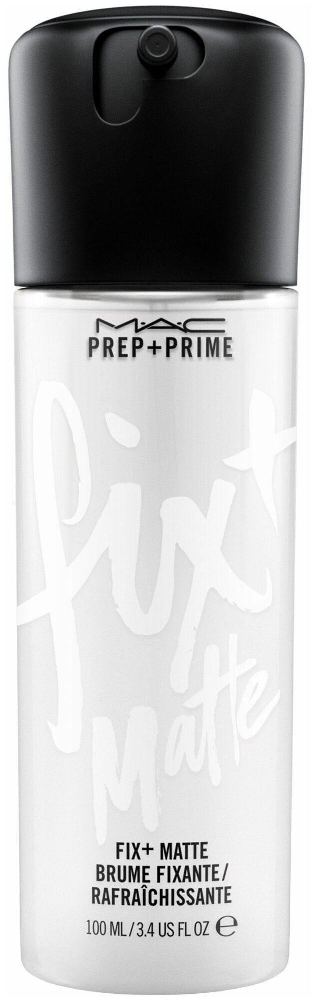 MAC Матирующий спрей для лица Prep+Prime Fix+ Mattifying Mist, 100 мл, прозрачный