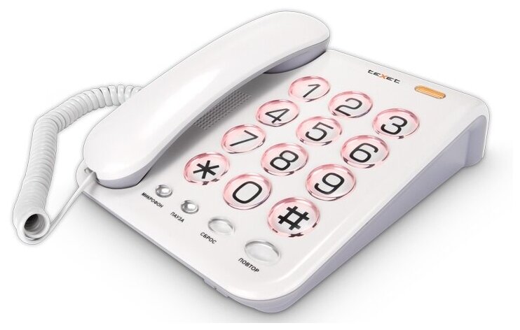 TEXET Телефон teXet TX-262 светло-серый