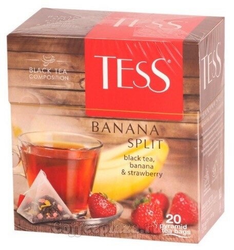 Чай черный Tess Banana Split в пирамидках 20 пак.