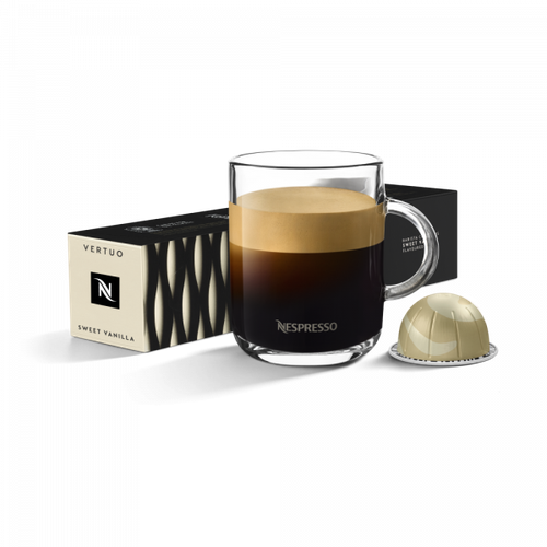 Кофе в капсулах, Nespresso, Vertuo SWEET VANILLA, натуральный, молотый кофе в капсулах, для капсульных кофемашин, оригинал, 10шт