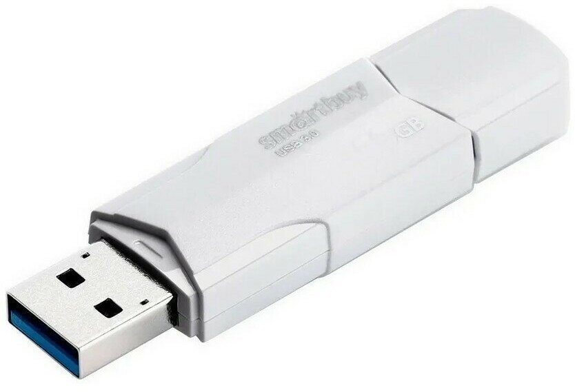 USB Flash накопитель 8Gb SmartBuy Clue White (SB8GBCLU-W3)