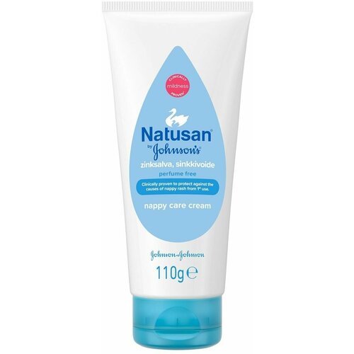 Крем с цинком Natusan by Johnson's 3 в 1 Nappy Care 110 г (Из Финляндии)