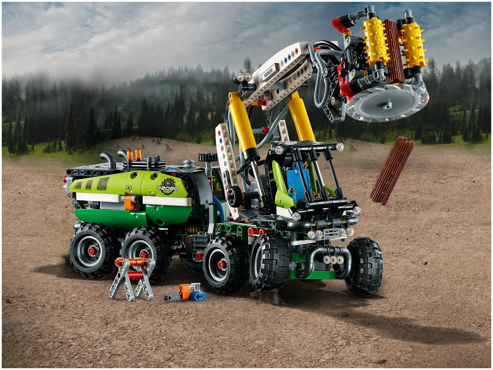 Конструктор LEGO Technic 42080 Лесозаготовительная машина - фото №9