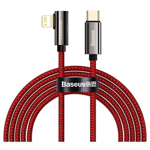 Кабель Baseus Legend Mobile Game Elbow Fast Charging Data Cable USB Type-C to Lightning 20W 2m Red (CACS000309)