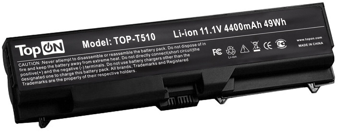 Аккумулятор для ноутбука Lenovo ThinkPad L410, T410, W510, E40, Edge 14, 15, E520 Series. 11.1V 4400mAh 49Wh. PN: 42T4235, 51J0499.