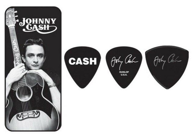 JCPT01M Johnny Cash Memphis Медиаторы 6шт, средние, в коробочке, Dunlop