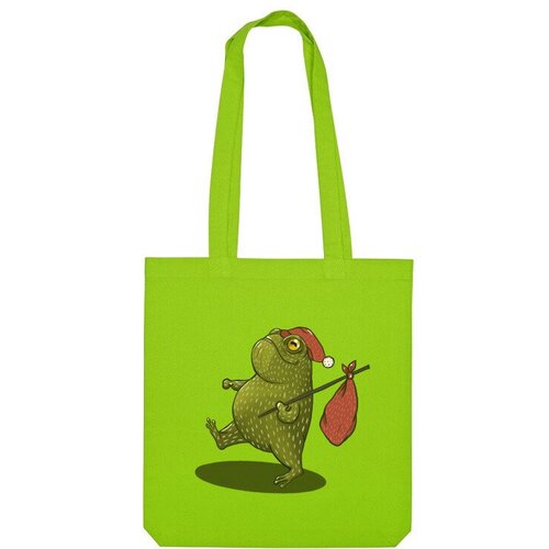 Сумка шоппер Us Basic, зеленый детская футболка зимняя лягушка путешественница 164 красный