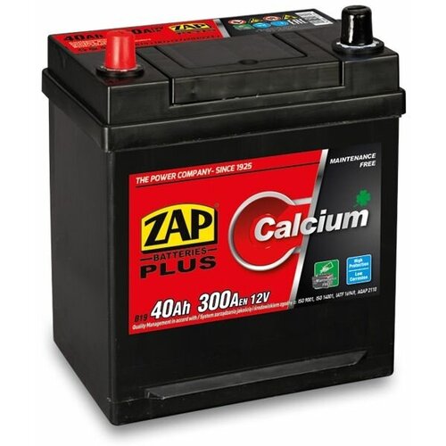 Аккумулятор автомобильный ZAP Calcium Plus 6ст-40 (1) пр. пол. B19