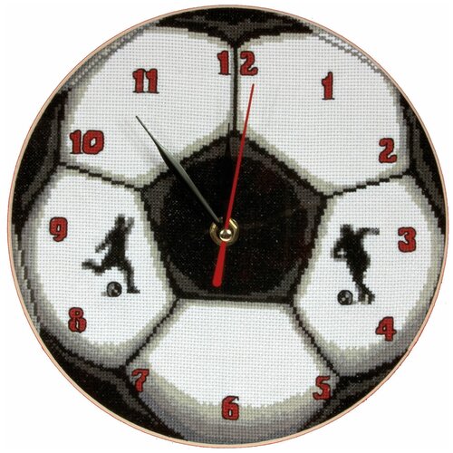 футбольный мяч часы ch 1394 панна набор для вышивания 22 x 22 см счетный крест PANNA Набор для вышивания CH-1394 ( Ч-1394 ) Часы. Футбольный мяч, 22 х 22 см