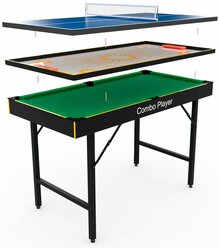 Игровой стол Dfc 3-в-1 Smile напольный (теннис, бильярд, хоккей)
