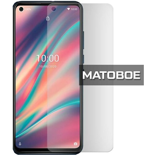 Стекло защитное гибридное матовое Krutoff для Wiko View 5 Plus защитное стекло для смартфона krutoff для wiko view 5 plus