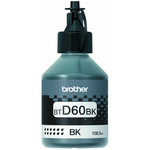 Чернила BROTHER (BTD60BK) для СНПЧ DCP-T310/T510W/T710W, черные, , ресурс 6500 страниц мфу brother dcp 1512e ч б а4 20ppm