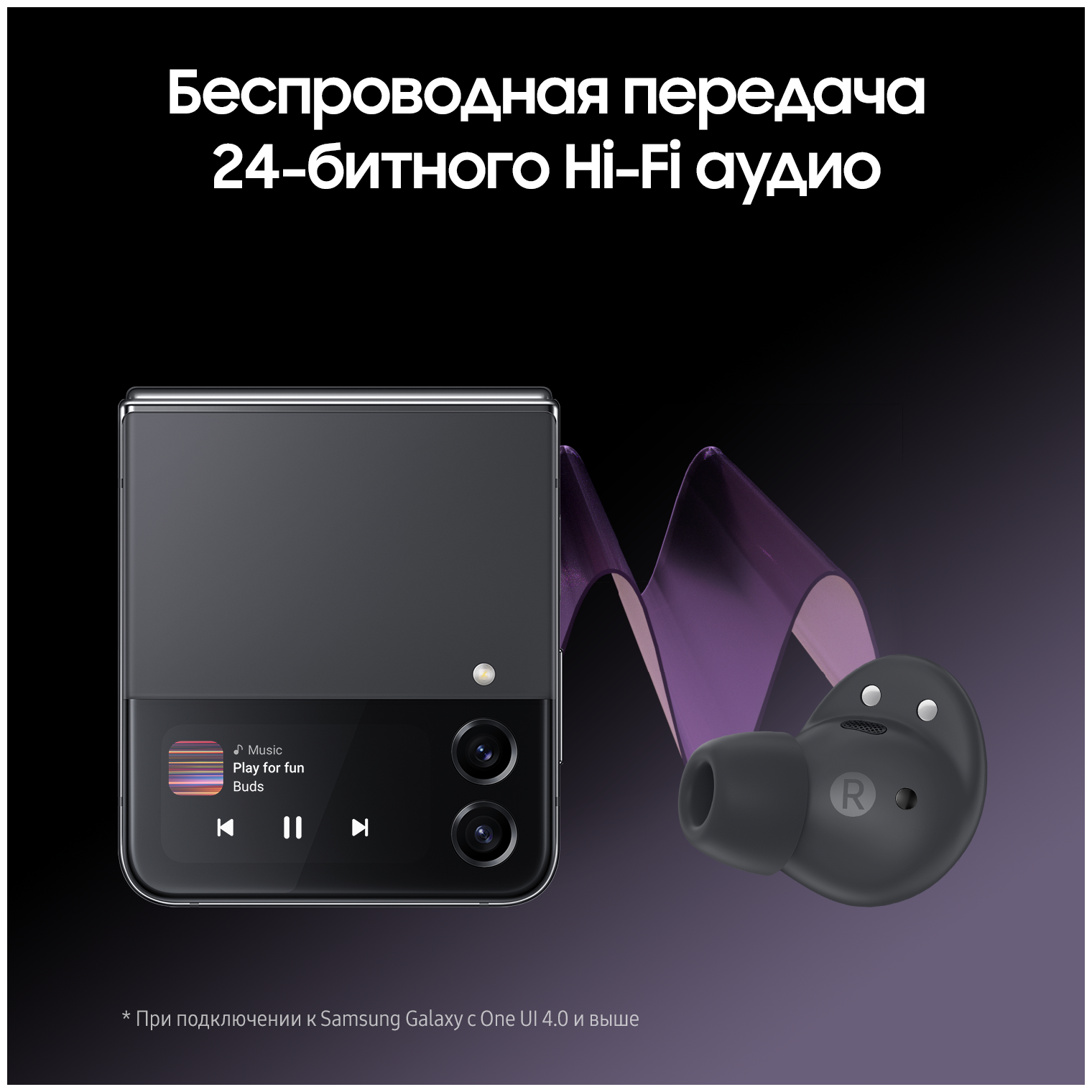 Беспроводные наушники Samsung Galaxy Buds2 Pro Black (черный)