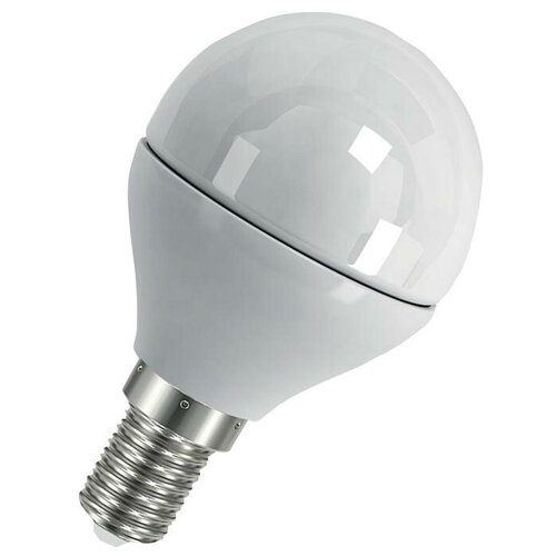 Лампа светодиодная LED 7 Вт E14 3000К 560Лм шарик 220 В (замена 60Вт) | код 4058075579620 | LEDVANCE (2шт.в упак.)
