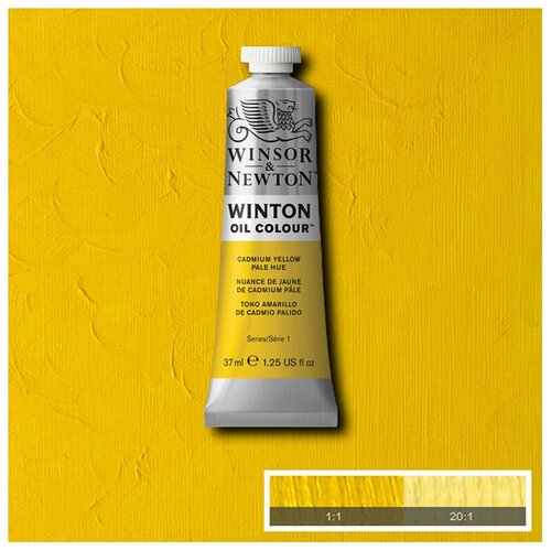 Краска масляная Winsor&Newton "Winton", 37мл, бледно-желтый кадмий