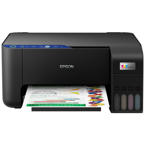 МФУ струйное Epson EcoTank L3251, цветн., A4, черный epson l3210 c11cj68506 а4 10 стр мин 5760х1440 dpi снпч usb