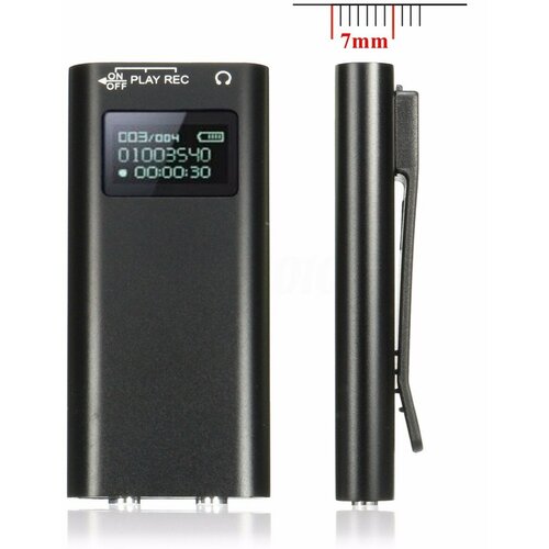 Самый маленький портативный диктофон с дисплеем возможность прослушивания на лету возмжность перемотки 445000₽