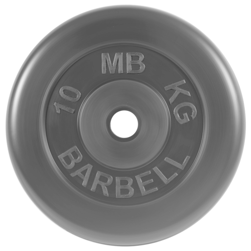 Диск обрезиненный 10 кг, 31 мм, Barbell MB-PltB31-10