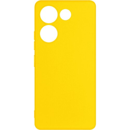 Силиконовый чехол для Tecno Camon 20/20 Pro (4G) DF tCase-23 (yellow) чехол df tecno camon 20 20 pro 4g tcase 23 black