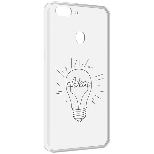 Чехол MyPads лампочка-с-идеей для Oppo Realme 2 задняя-панель-накладка-бампер