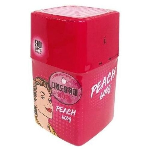 Sandokkaebi Aroma Beads Freshner Peach 90 Гелевый освежитель воздуха крупные арома-бусины для комнаты Персик 600 гр на 90 дней