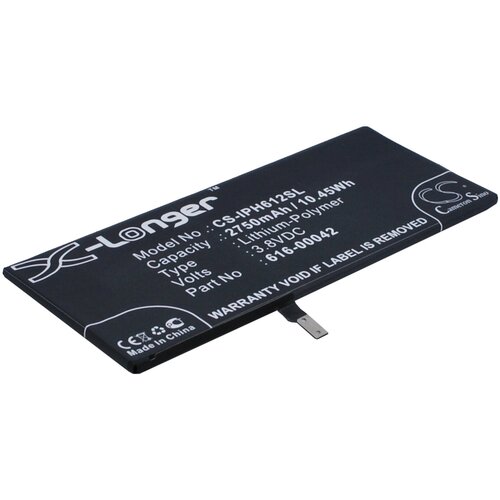 Аккумулятор CS-IPH612SL для Iphone 6s Plus 3.8V / 2750mAh / 10.45Wh аккумулятор cs iph172sl для iphone 5se 3 82v 1620mah 6 19wh