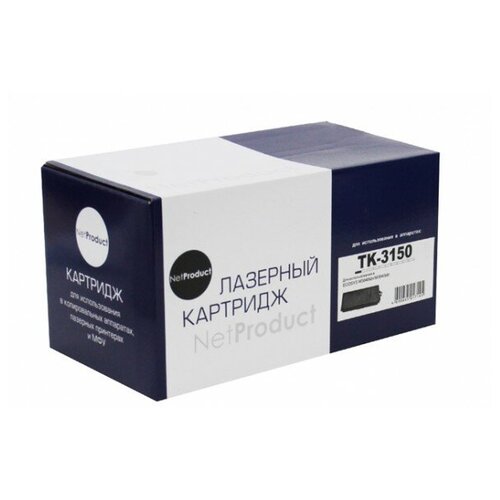 Картридж NetProduct N-TK-3150, 14500 стр, черный tc k3150 тонер картридж t2 для kyocera ecosys m3040idn m3540idn 14 500 стр с чипом