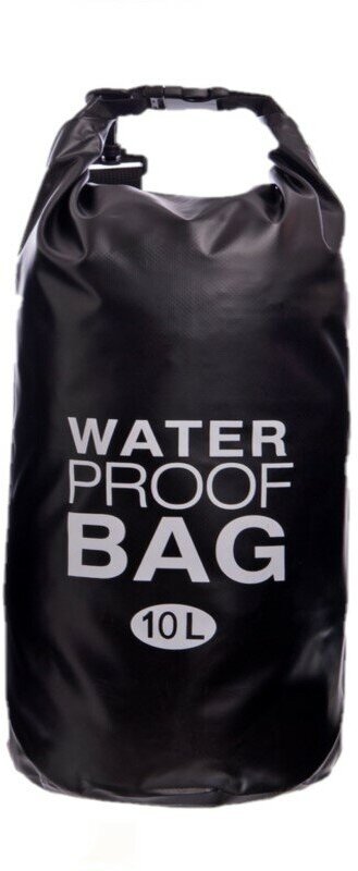 Гермомешок водонепроницаемый, гермосумка водоотталкивающая 10 литров, герморюкзак черный, Dry bag, гермочехол
