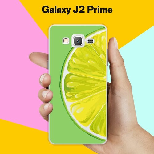 Силиконовый чехол на Samsung Galaxy J2 Prime Лайм / для Самсунг Галакси Джей 2 Прайм силиконовый чехол на samsung galaxy j2 prime горы для самсунг галакси джей 2 прайм