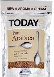 Кофе растворимый Today Pure Arabica сублимированный, пакет, 75 г