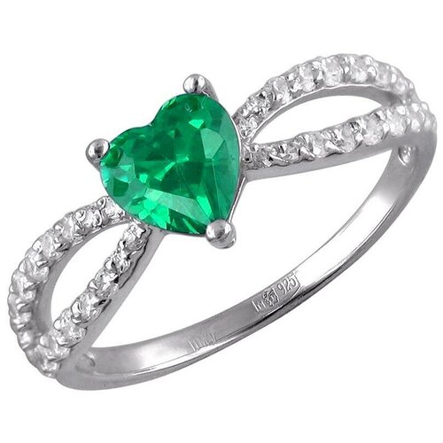 фото Эстет кольцо с 39 фианитами из серебра 01к256242-2, размер 18