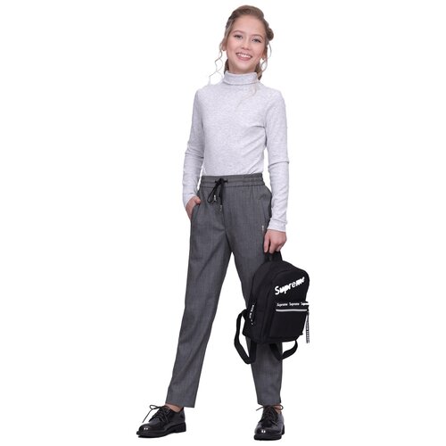 Школьные брюки  Sky Lake, классический стиль, размер 30/128, серый